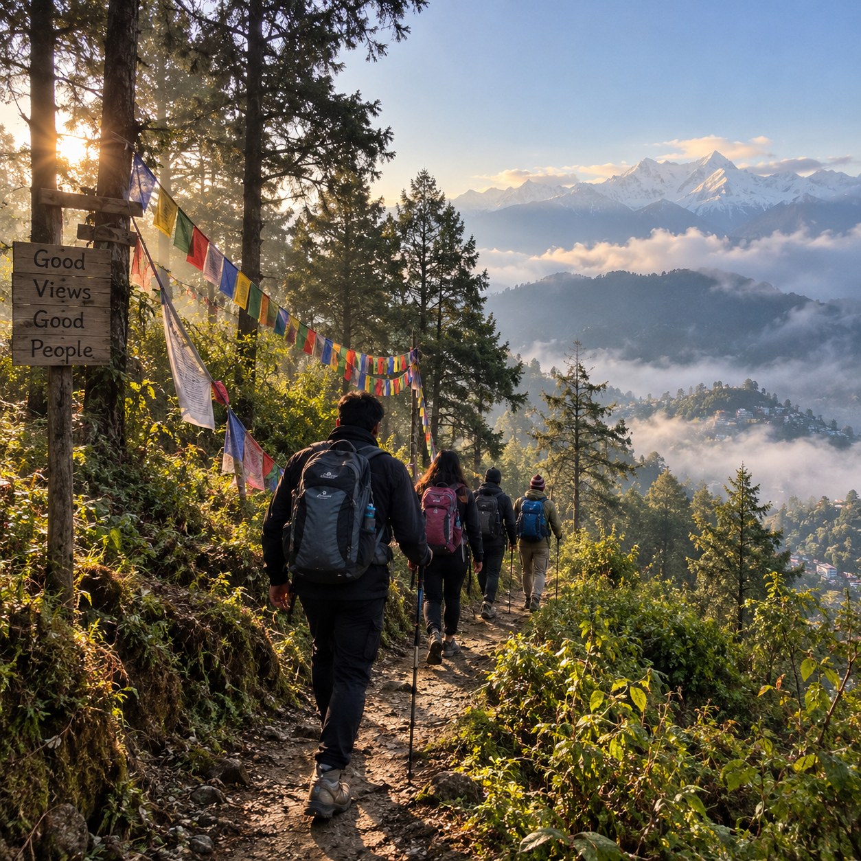 A trek to the viewpoint